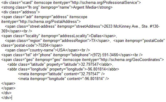 Local Business Markup